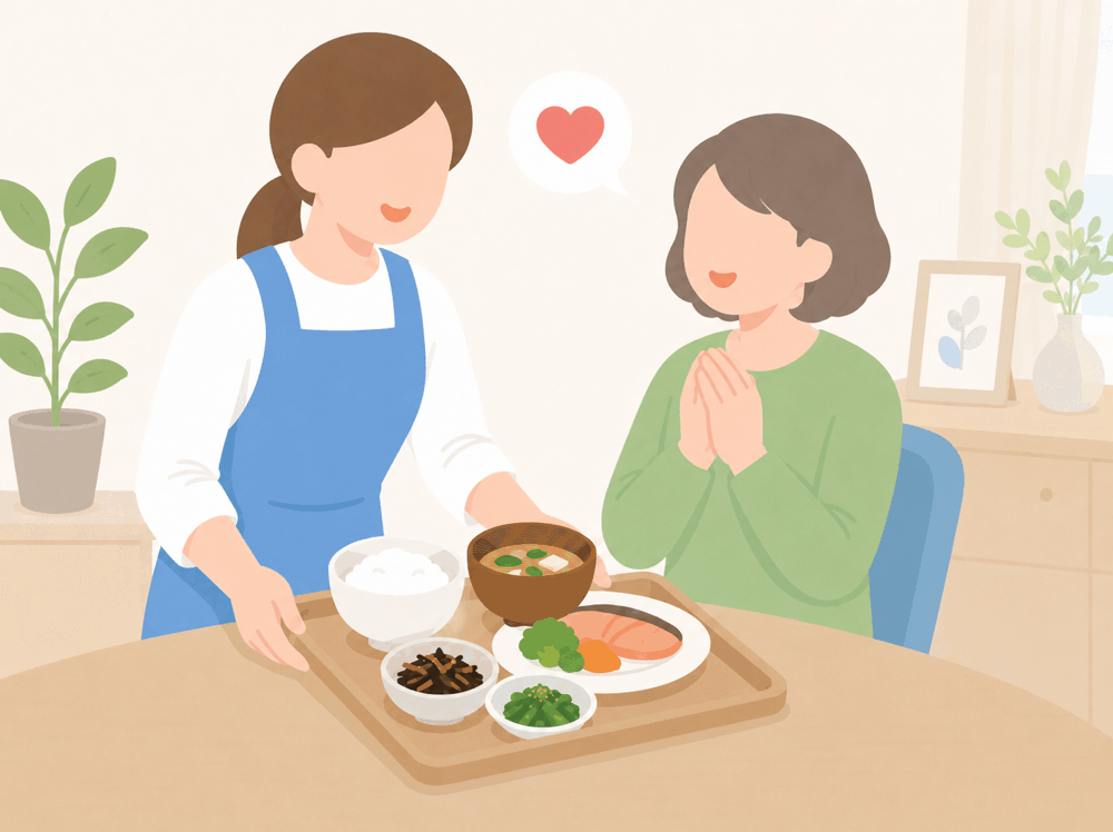 手作りご飯を提供
